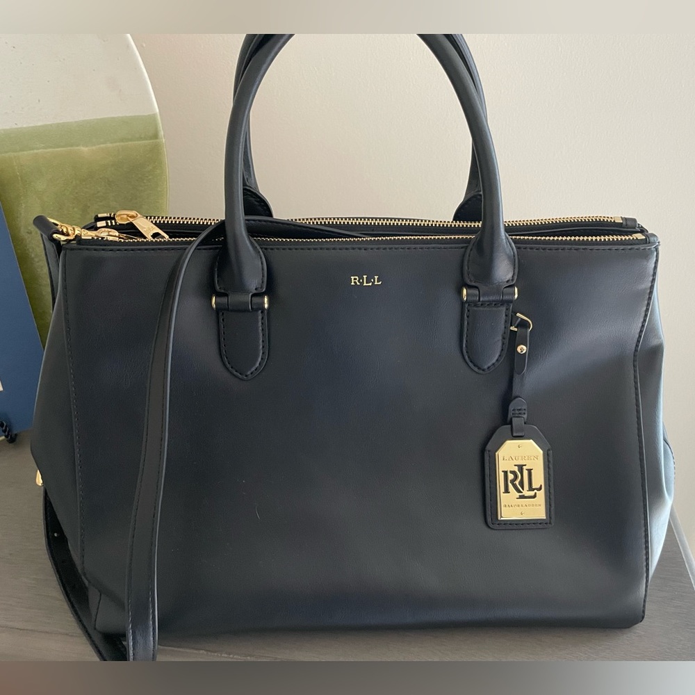 Ralph Lauren Winford Satchel in black